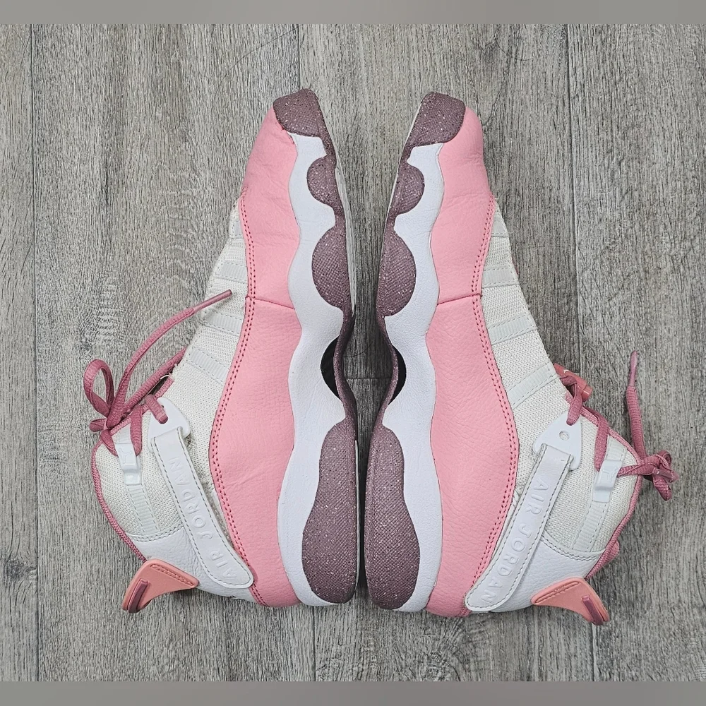 Air Jordan 6 Rings GS sneaker in the 'Coral Chalk' colorway-Size 6Y